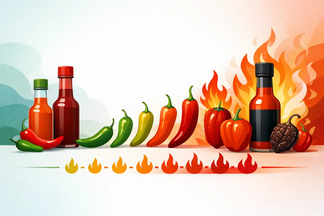 Hot Sauce and Insain Hot Sauce Heat Guide