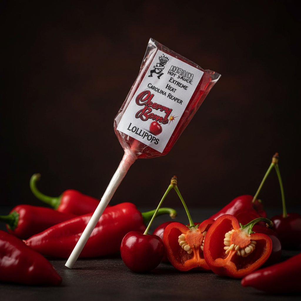 Cherry Bomb Carolina Reaper Lollipop