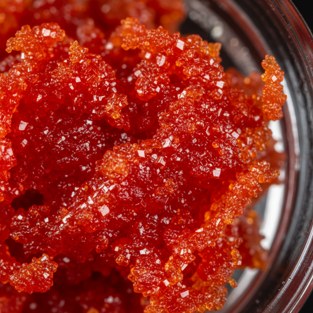 Close-up of 16 Million Scoville extract texture