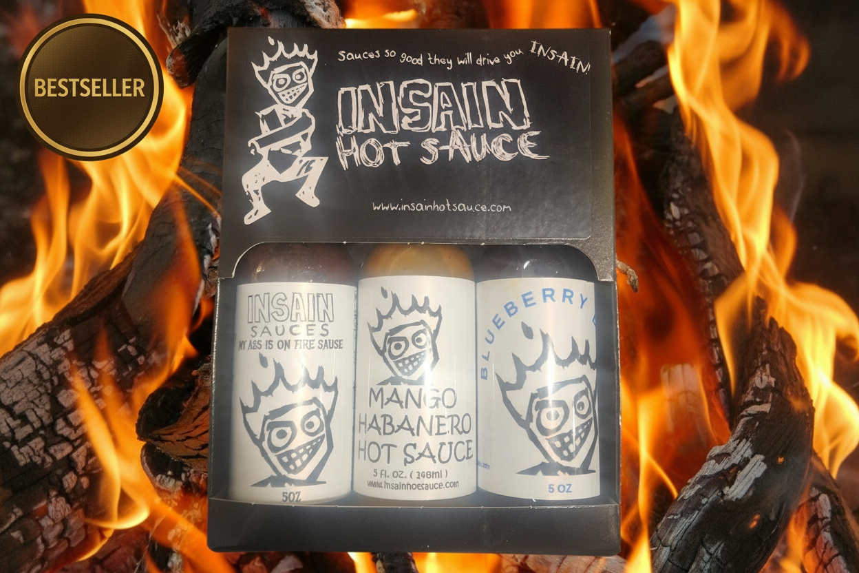 Insain Hot Sauce Bestsellers 3-Pack hot sauce gift set customer favorites bundle