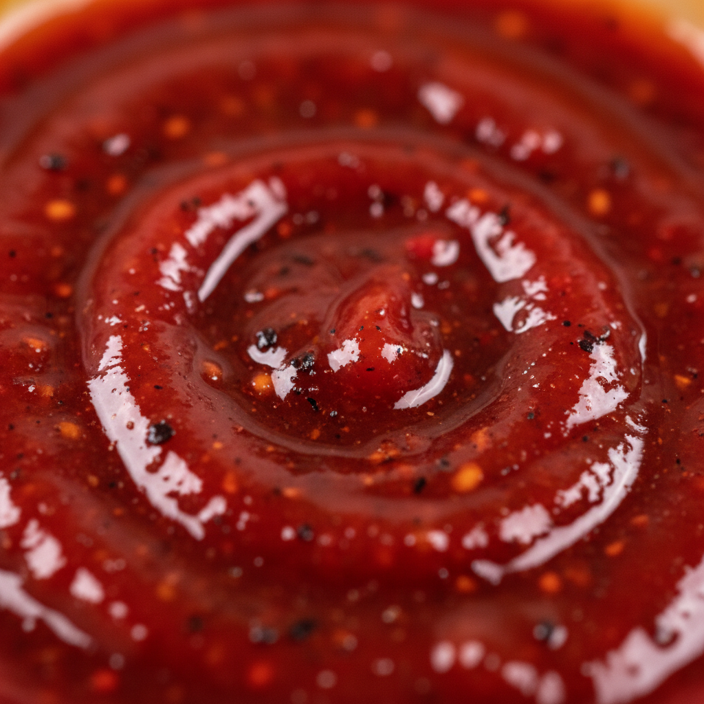 Close-up of Maximum Heat Challenge sauce texture