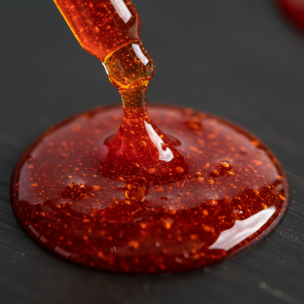 Close-up of 6 Million Scoville extract texture